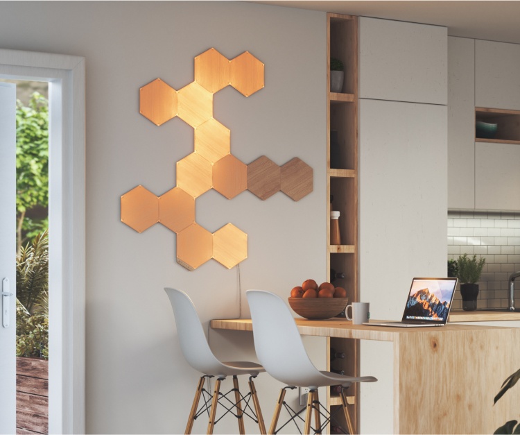 Nanoleaf Elements | Wood Look Panels | Smart LED Lights