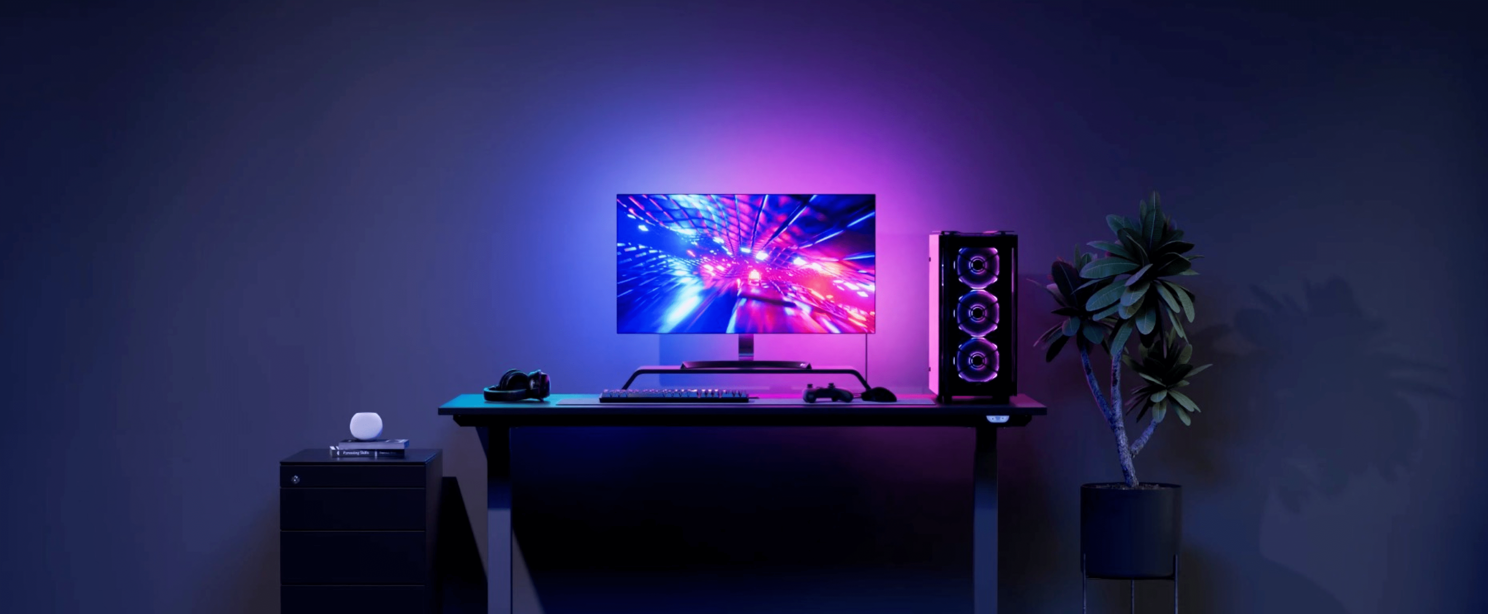 ナノリーフPCスクリーンミラーライトストリップ