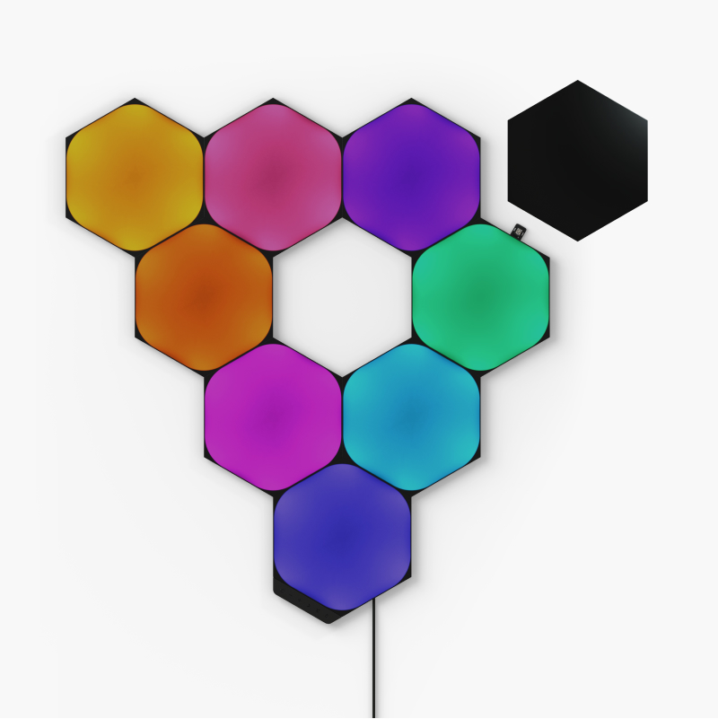 Nanoleaf Shapes Shapes Limited Edition Ultra Black Hexagons Smarter Kit