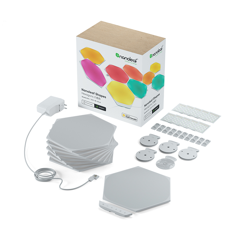 Shapes Hexagons Starter Kit (9 Panels) - NL42-0006HX-9PK | Nanoleaf