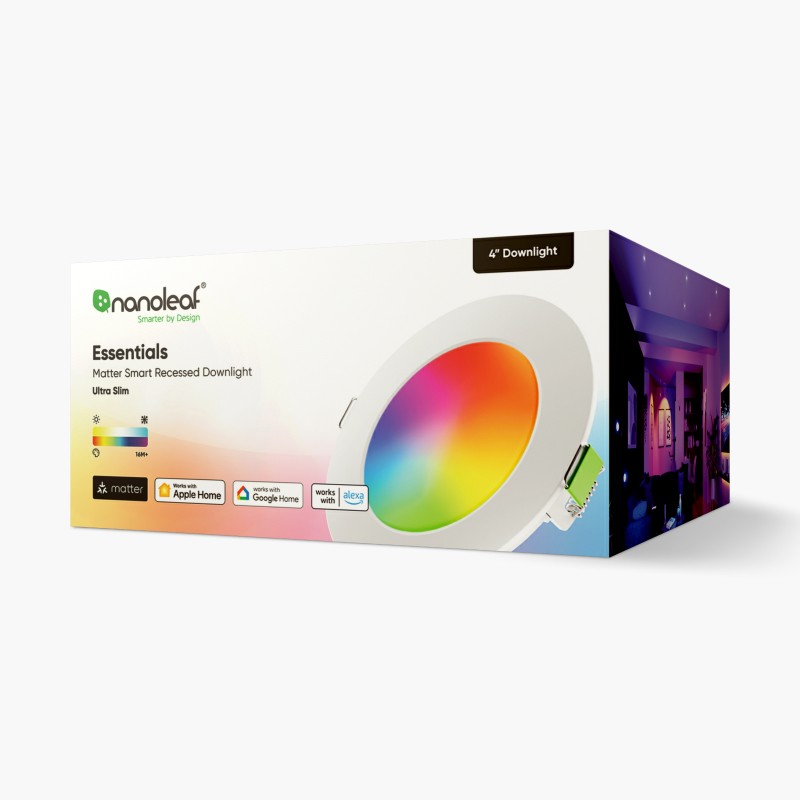色が変化するNanoleaf Essentials MatterスマートLED電球 – Thread 
